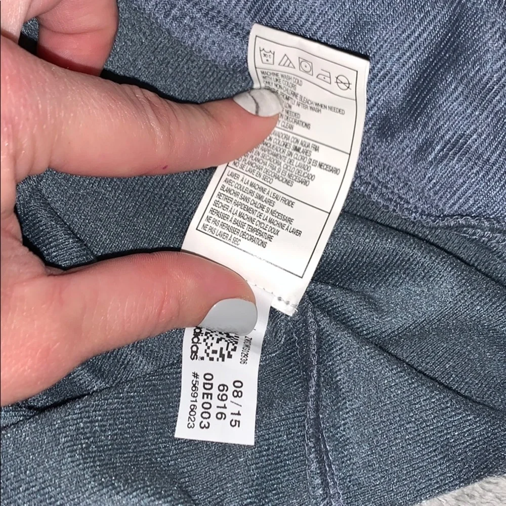 ADIDAS Track Jacket Grey & White Full Zip